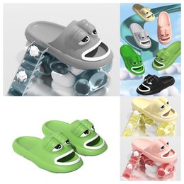 2024 New top Luxury Designer Ugly Cute Funny Frog Slippers men women sandals Wearing Summer black green white Thick Sole and High EVA Anti Beach Shoes