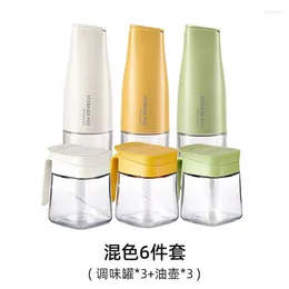Storage Bottles High Grade Oil Pot Seasoning Can Automatic Opening And Closing Spray Barbecue Soy Sauce