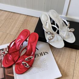 Designer sapatos de salto alto Sapatos da marca de moda de moda Sapatos de saltos Lana Slippers Red White Multicolor Ladies Sexy Saltos Sexy Women Heels Wedding Size Size Sapatos 35-41