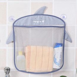 Storage Bags 1Pcs Cartoon Animal Durable Bath Toys Child Kids Basket Mesh Bag Bathroom Organiser With Suction Cups