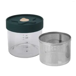 Storage Bottles 200ml Food Container High Temperature Resistant Ingredient Box Fridge Fresh Organizer With Airtight Lid Drain