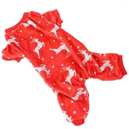 Dog Apparel Small Clothes Pets Puppy Snowman Dog's Costume Pajama Double Sided Flannel Holiday