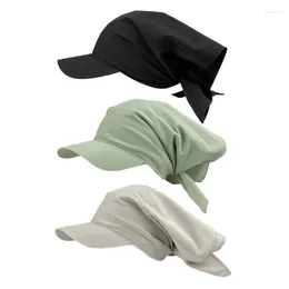 Ball Caps Sunproof Baseball Self Tie Turban Summer Hat For Travel Adult Outdoor Adjustable Visors Cycling Hiking Sun