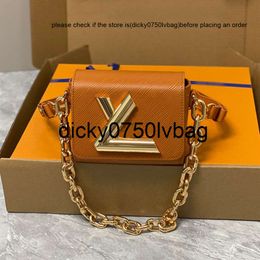 Lvity LouiseViution Lvse 7a Crossbody Top Quality Designer Water Wave Twiss Chain Womens Luxury Leather Giant Letter Button Handbag Mini Tote Ba
