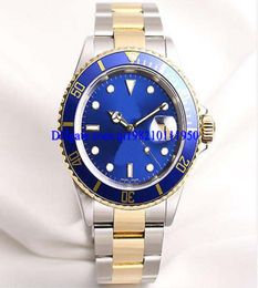 Christmas Gift Luxury High Quality Watch Asia 2813 Mechanical 40MM blue ceramic bezel 116613 16613 Automatic mechanical Mens Watch1046732