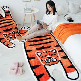 Carpets Animal Tiger Printed Rug Non-Slip Muti-fuction Leopard Lion Shape Soft Touch Area For Home Living Room Door Mat Bath