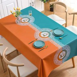 Table Cloth Colourful And Beautiful Tablecloth Waterproof Oil Resistant_AN414