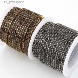 DIY Stainless Steel Diamond Black Tennis Chain Jewelry Making Necklace for Chain Findings Components