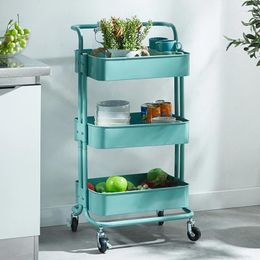 Kitchen Storage Stylish Function Cart Bedroom Wheel Auxiliary Baby Supplies Organizer Barber Trolley Versatile Use Compact