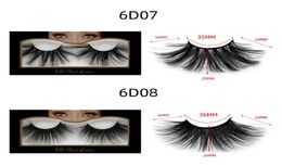 NEW 25mm lashes 100 Volume Natural long Hair 6D 25 mm False Eye lashes Extension Fake Lash Makeup Mink Eyelashes Pack5818374