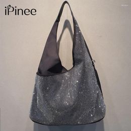 Shoulder Bags IPinee Brand Rhinestones Women's Handbags Female Bag Designer Luxury Lady Tote Large Capacity Zipper Handbag For Women