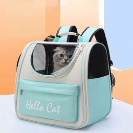 Cat Carriers Carrier Breathable Cats Travel Outdoor Shoulder Bag Dogs Portable Backpack Carrying Pet Supplies