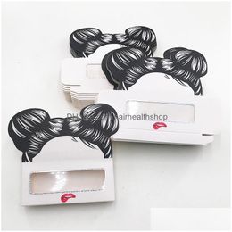 Other Makeup Soft Paper Eylashes Box Girls Glasses Cute Mink Lash Packaging For 25Mm Lashes Custom Logo Accept Fdshine8853278 Drop Del Dh6Be