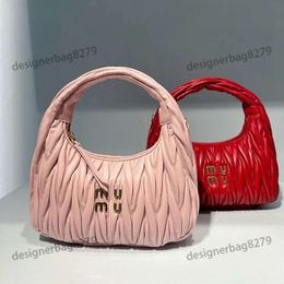 Designer Womens Bag Miui Satchel Fashion Bag Wander Matelasse Soft Leather Mini Hobo Bag Handbag Luxury Shoulder Crossbody Clutch Fashion