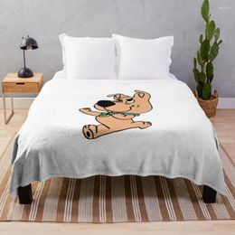 Blankets Scrappy Doo Fists Outlined Throw Blanket Decoratives For Sofa Thin Fluffy Luxury Thicken