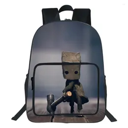 Backpack Game Little Nightmaresy Teen Double-layer School Bags High Quality All-match Student Bookbag Cosplay Rucksack