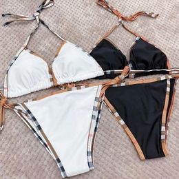 Womens Swimwear Classic Plaid Bikini Women Swimsuit Set Designer Brand Fashion Sexy Elegant Beach Thong Female Summer Clothing ggitys KGW2