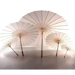 Parasols Paper White Wedding DHL Pridal Mybrellas Beauty Attems Chinese Mini Craft Showeter Diameter 60cm CPA5739 JN10