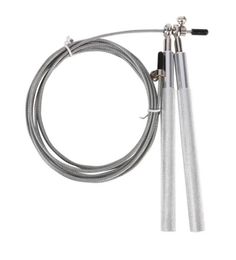 New Sport Crossfit Speed Jump Rope Ball Bearing Metal Handle Skipping Stainless Steel Cable Fitness Equipment 2018 Workout7900370