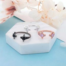 Brand High version Westwoods Saturn diamond set open index finger ring for women with light luxury and fashionable niche design Nail