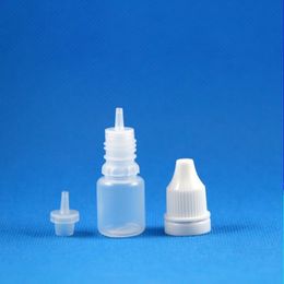 100 Sets 5ml Plastic Dropper Bottles Tamper Evidence Cap Long Thin Needle Tip Nozzle For e Liquid Drop Vapor e-Liquide 5 ml Pjijn Vlxav