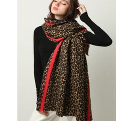 Winter Warm Women Scarf Fashion Animal Leopard Print Lady Thick Soft Shawls and Wraps Female Foulard Cashmere Scarves Blanket Y2019010970