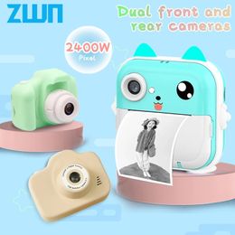 Children 1080P HD Digital Camera Toys Instant Print for Kids Thermal Po Video With 32G Memory Card 240509