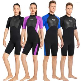 Women's Swimwear Women Men's 2MM Neoprene Shorty Wetsuit One-piece Surfing Diving Suit Keep Warm Snorkeling Swimsuit Jellyfish Clothing