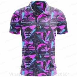 Summer Casual Fashion Sportswear Polo Shirts Mens Short Sleeve Quick Dry Golf T-shirt Gym Tops Lapel Short-sleeved Men Clothing 240513