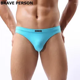 Underpants Men Underwear Brand Brave Person Mens Briefs High Quality Breathable Comfortable Cotton B1132