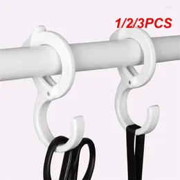 Hooks 1/2/3PCS For Kitchen Hanger Plastic S Shaped Adjustable Multifunctional Portable Home Wardrobe Closet Hook Abs Hanging