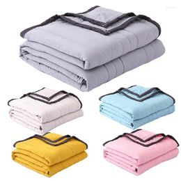 Blankets Cooling Blanket Throw Reversible Summer Cooler Quilt Light Weight Comforter For Office Travel Home