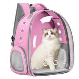 Cat Carriers Pet Carrier Backpack Breathable Travel Outdoor Shoulder Bag For Small Cats Portable Packaging Carrying Supplies