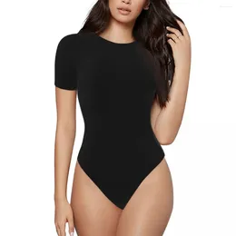 Women's Swimwear One Piece Swimsuits For Women Crew Neck Bathing Suit Girl's Short-Sleeved Gifts Birthday Holiday585670957
