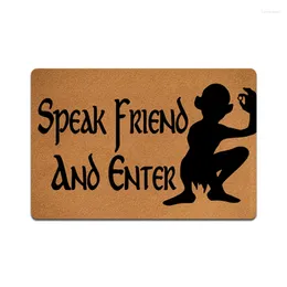 Carpets Speak Friend And Enter Entrance Doormat Porch Carpet Personalized Cuttable Rug Outdoor Non-slip Foot Mat Living Room Home Decor