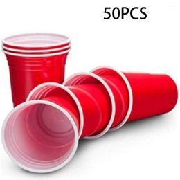 Disposable Cups Straws Party Cup Plastic Mug 450ml Practical Beer Prom Wedding Holiday