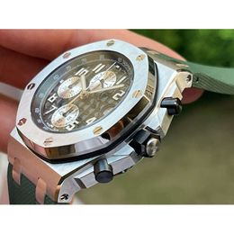 Steel Chronograph 26400 White Mechanical Designers The 26238 Ceramics Factory SUPERCLONE APF Series Watch Movement APS Alloy Automatic Time Men's Ce45