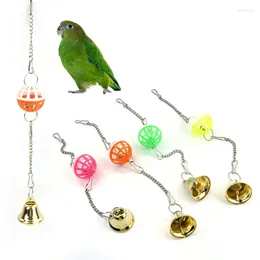 Other Bird Supplies Parrot Toy Cage Can Hang Bells To Relieve Stress PP Ball Bite And Interactive