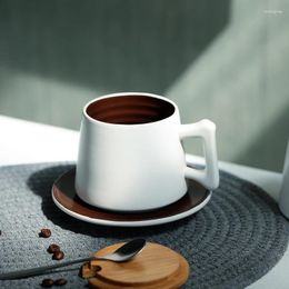 Cups Saucers Custom Porcelain Coffee Cup Office Luxury Nordic Household Plates Sets Personalised Tazas De Ceramica Creativas Tea KC50BD