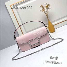 Summer Leather Art Event Rock White National Style Vo Lady Embroidery Purse Wool 2024 Chain Valentteno Handheld Small Bags Handbag New Square Bag Stud QENC