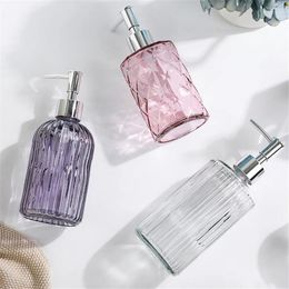 Liquid Soap Dispenser Glass Bathroom Refill Empty Bottles For Shampoo Hand Washing Body Cream Nordic Lotion Storage Sub-Bottle