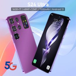 New S24 Ultra Smartphone 5G Original Cell Phone 7.0HD 7000mAh Cellphones 16GB+1TB Dual Sim Mobile Phone Android Face Unlocked