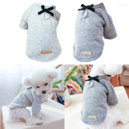 Dog Apparel Shirts For Small Medium Large Dogs Black Bow Soft T-shirt Spring Clothes Outdoor Use Drop Ship