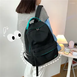 Backpack Casual Women School Bag Student Harajuku Man Simple Canvas Backpacks Travel Rucksack Girl Laptop Unisex Mochila