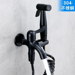 Bathroom Sink Faucets Extended Mop Pool Washing Machine Faucet Balcony One In Two Out Three-way Dual-purpose Multifunctional Spray Gun
