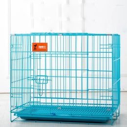 Cat Carriers Pet Dog Cage House With Tray Secure Things For Double-Door Food&Water Container Kennel Collapsible