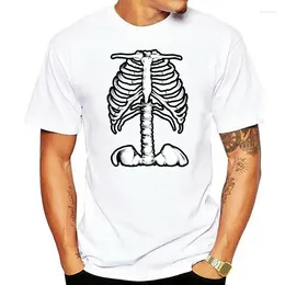 Men's Polos Skeleton Rib Cage | Jumbo Print Novelty Halloween Costume Unisex T-shirt T Shirt Men Summer Top Tee Casual Man