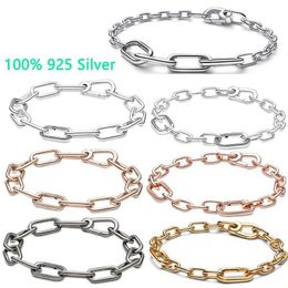 Charm Bracelets 2023 New 100% 925 Silver Original 1 1 ME Collection linkChain Bracelet Women DIY Jewelry Gift Party Fashion Matching