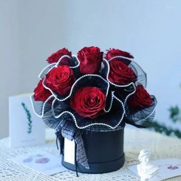 Gift Wrap Flower Box Round Flowers Packaging Valentine's Day Rose Decoration Birthday