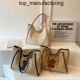 New Summer woven bag women 2023 new vintage single shoulder Tote bag fashion all-in-one large capacity underarm straw bag Casual handbag shopping bag
